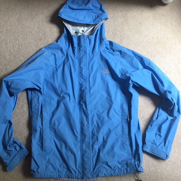 Light Blue Northface Raincoat 